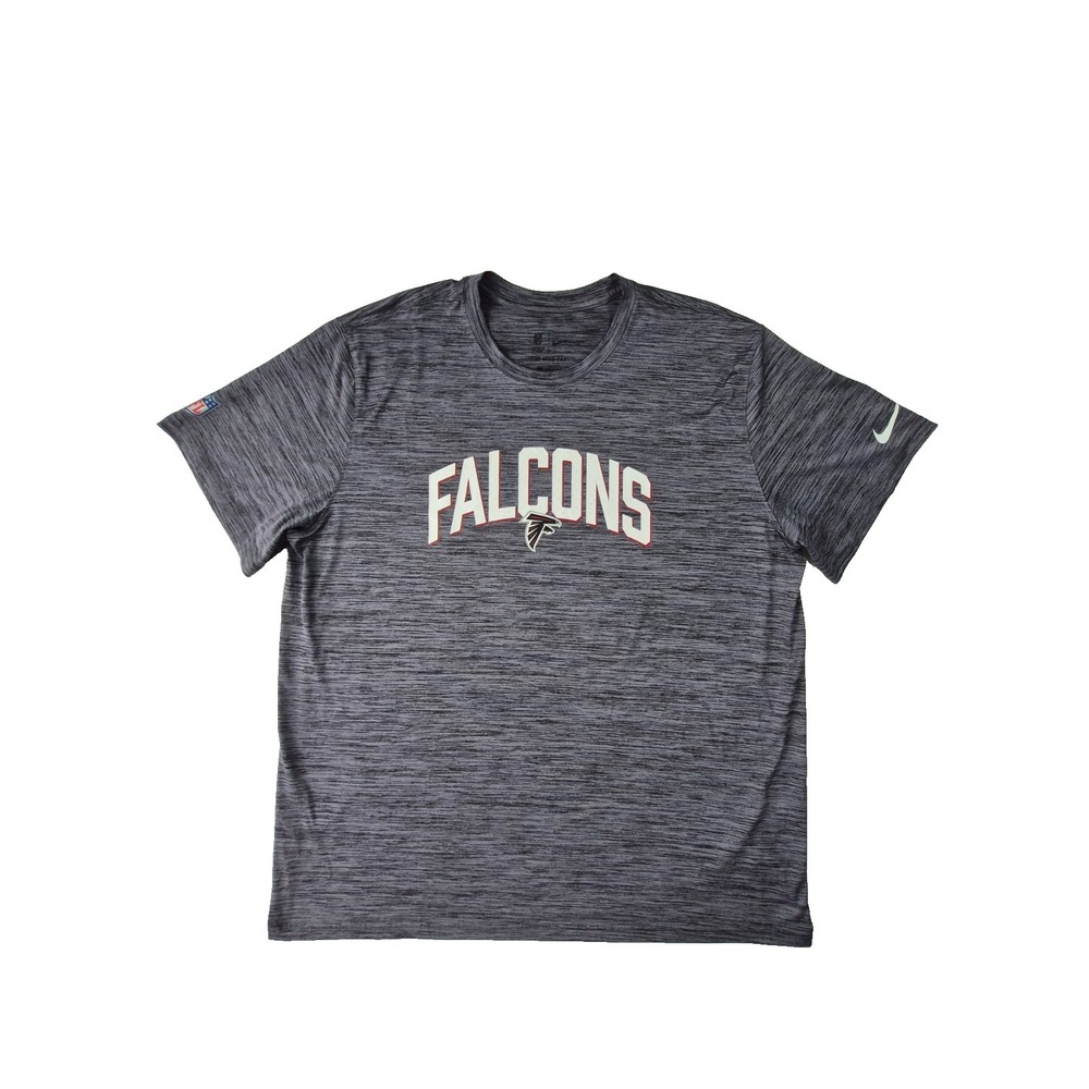 Nike Dri-FIT Atlanta Falcons Sideline T Shirt Mens XXL Gray NFL Short Sleeve
